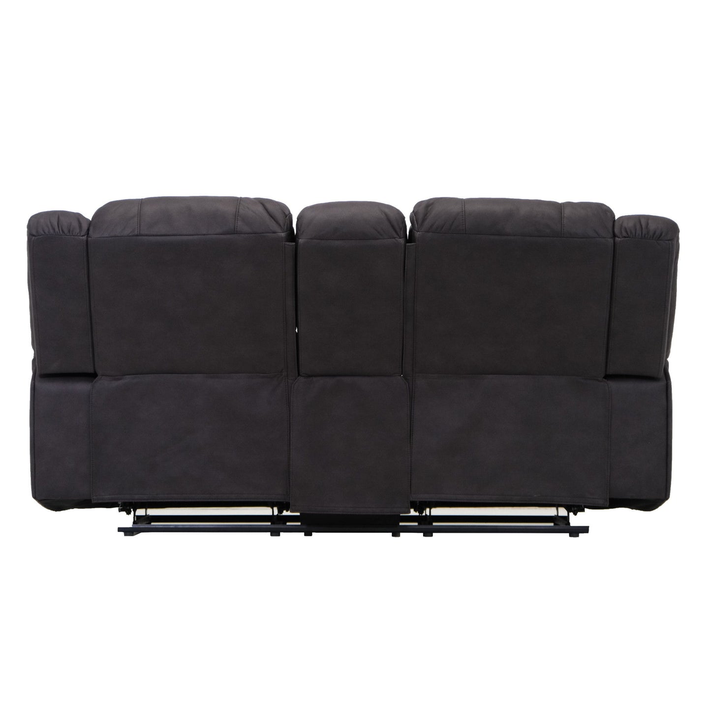 Navaro - Reclining Console Loveseat - Black Licorice