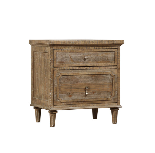 Interlude - 2 Drawers Nightstand - Light Brown