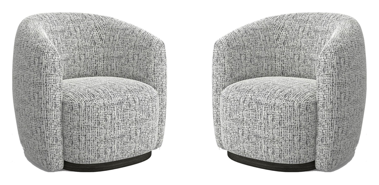 Tatum - Swivel Accent Chair (Set of 2) - Nightshade