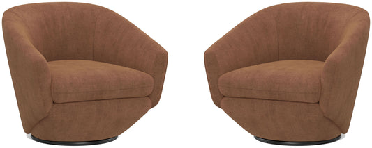 The Twist - Swivel Chair (Set of 2) - Elise Rust