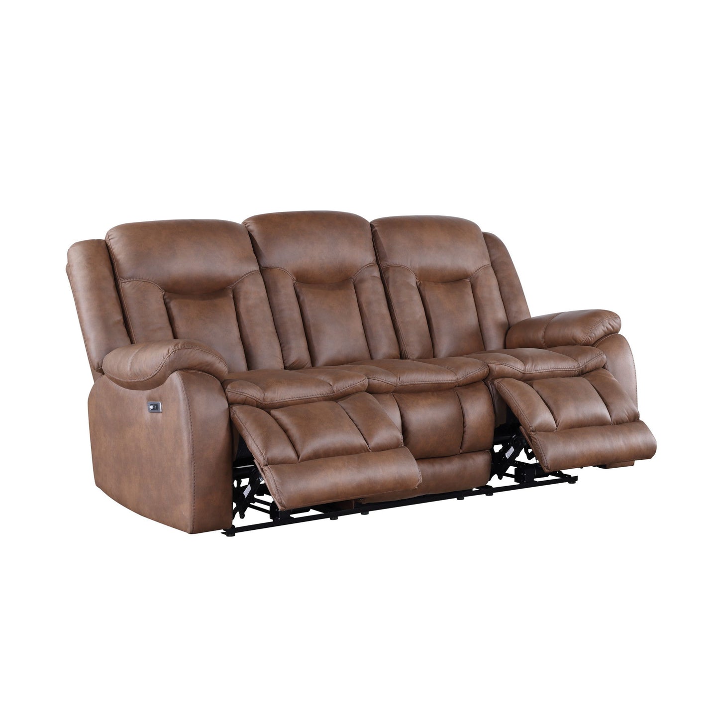 Morello - Sofa With Power Footrest - Brown