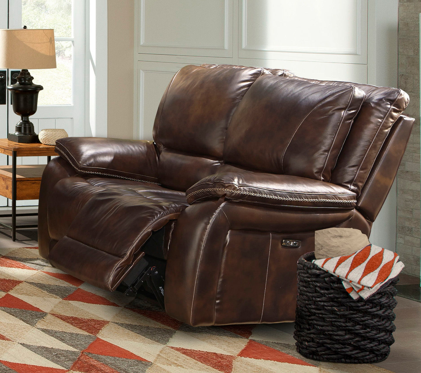 Vail - Power Loveseat - Burnt Sienna