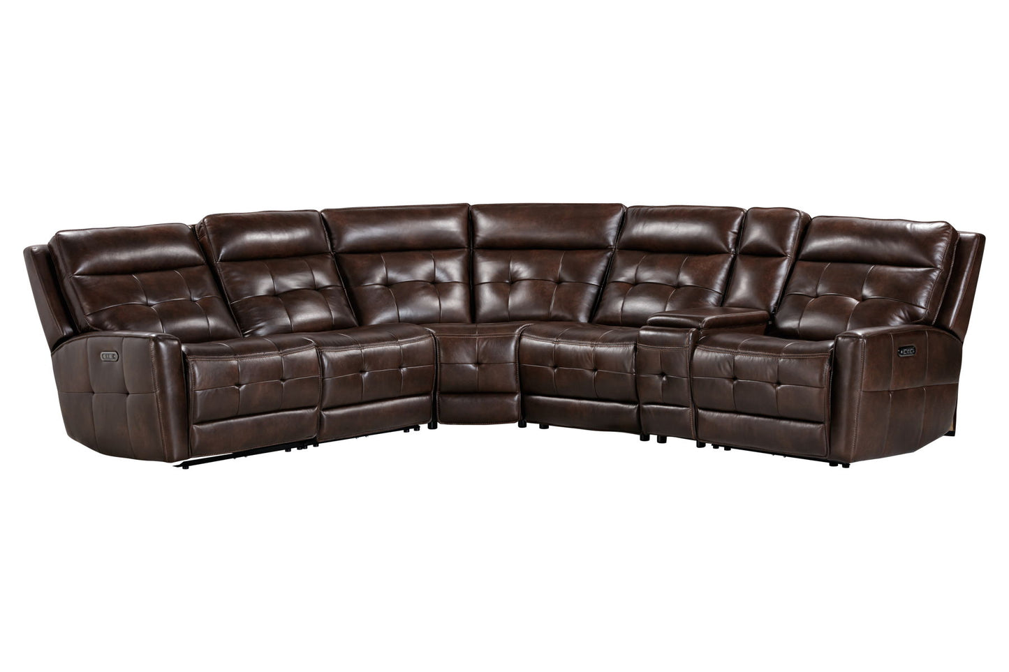 Canterbury - 6 Piece Zero Gravity Modular Power Reclining Sectional - Acorn