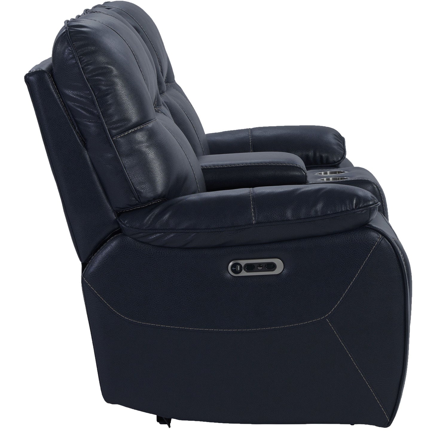 Axel - Power Console Loveseat - Admiral