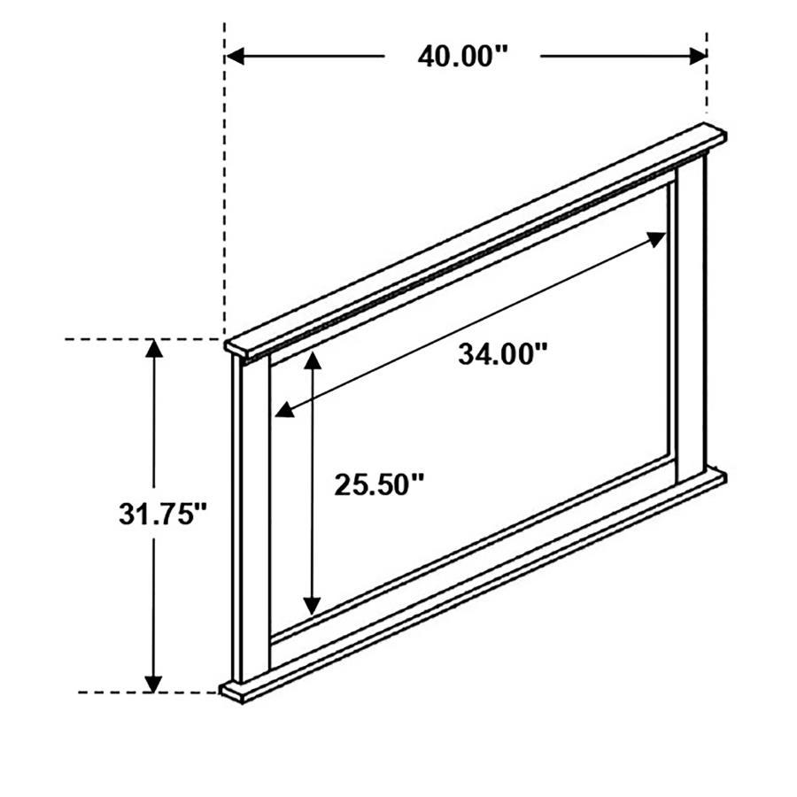 Ridgedale - Dresser Mirror - Weathered Brown