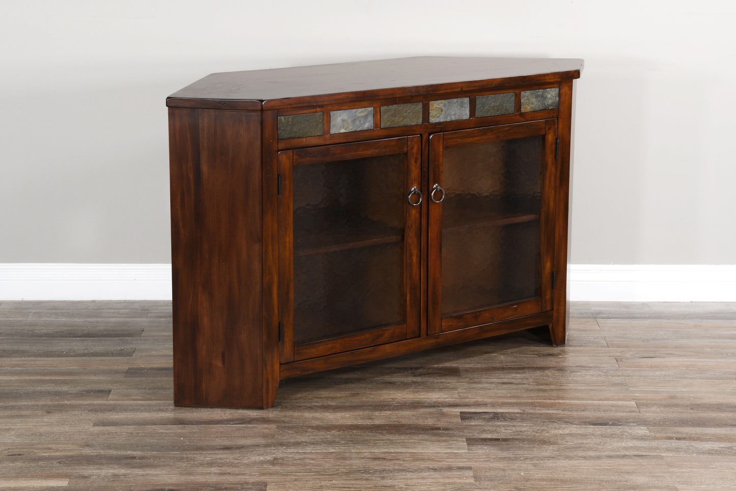 Santa Fe - Corner TV Console - Dark Brown