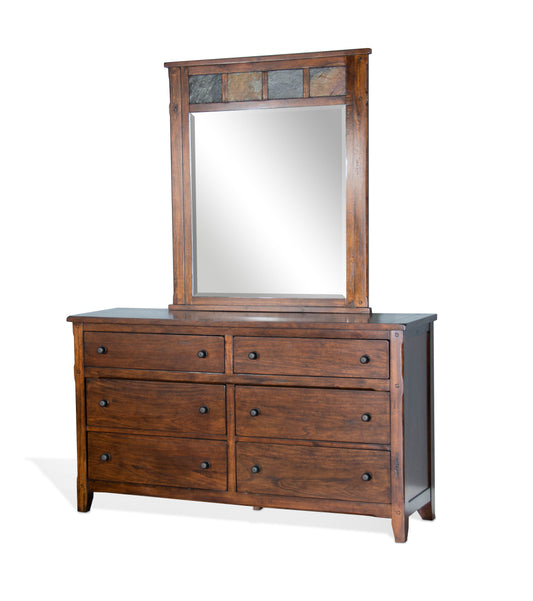 Santa Fe - Petite Mirror - Dark Brown