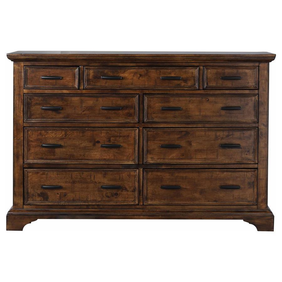 Elk Grove - 9-Drawer Dresser - Vintage Bourbon