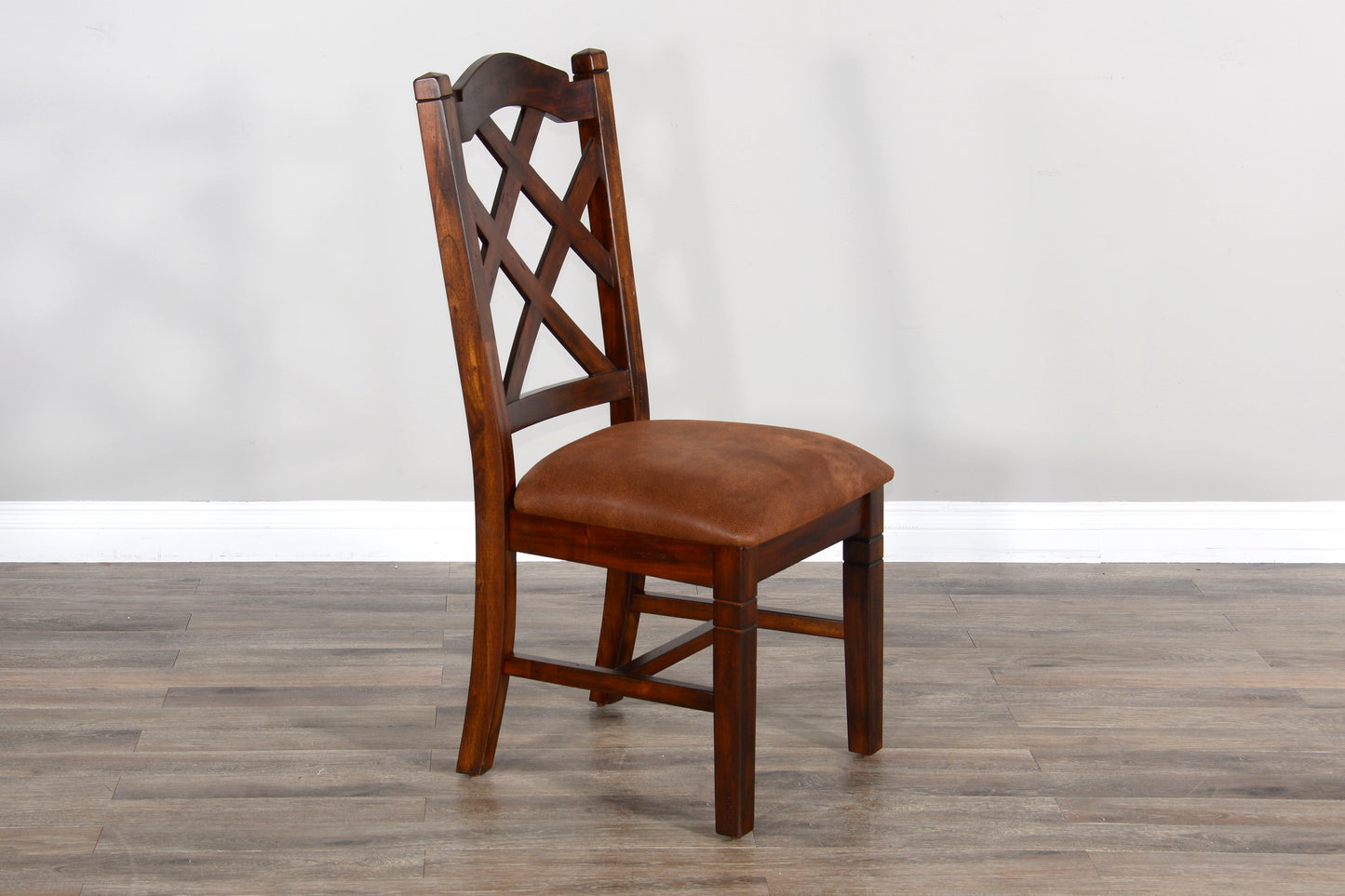 Santa Fe - Double Crossback Chair - Dark Brown