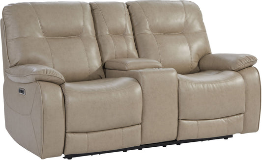 Axel - Power Console Loveseat - Parchment