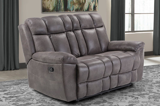 Goliath - Manual Loveseat - Arizona Grey