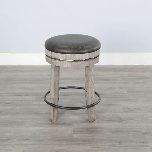 Alpine - Swivel Stool With Cushion Seat