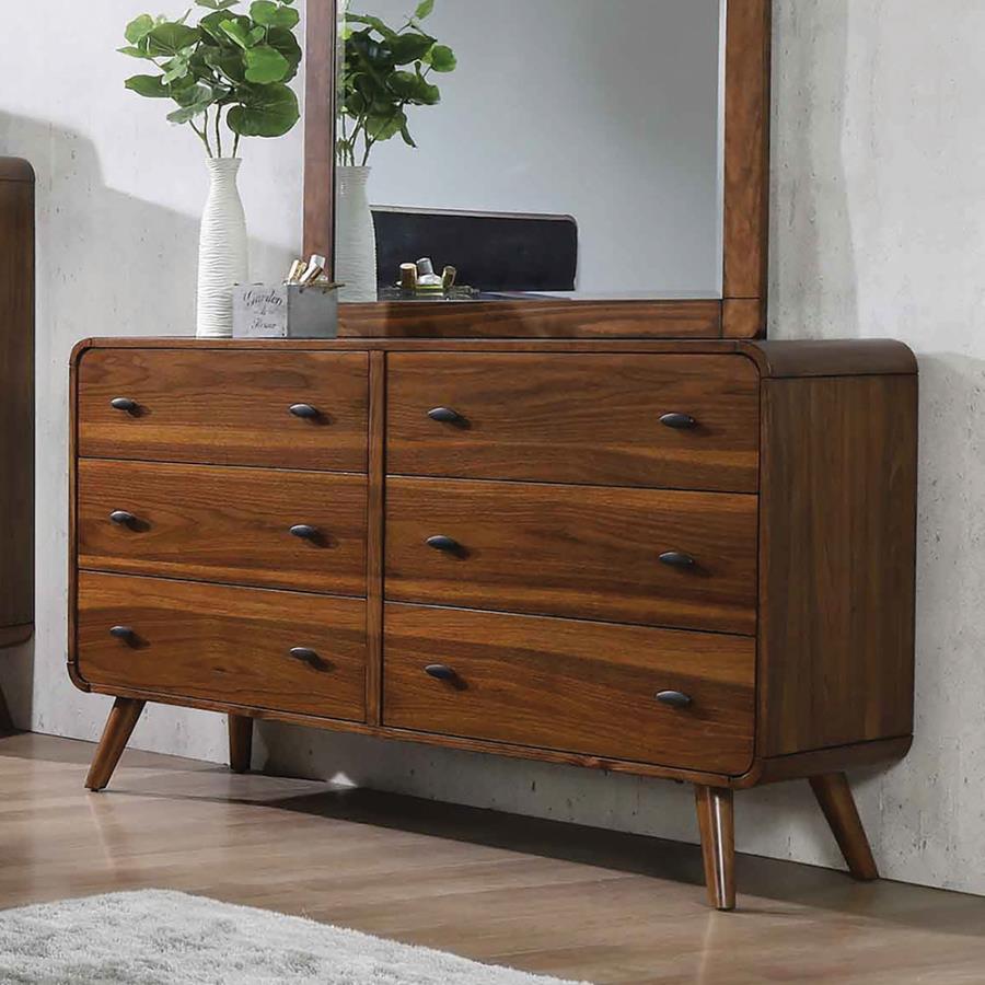 Robyn - 6-Drawer Dresser - Dark Walnut