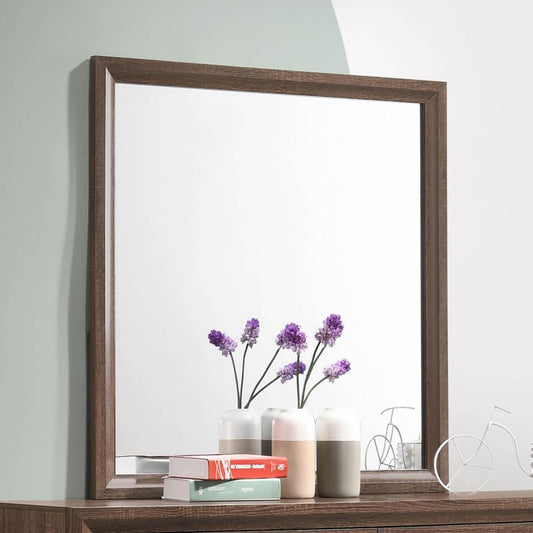 Brandon - Dresser Mirror - Warm Brown