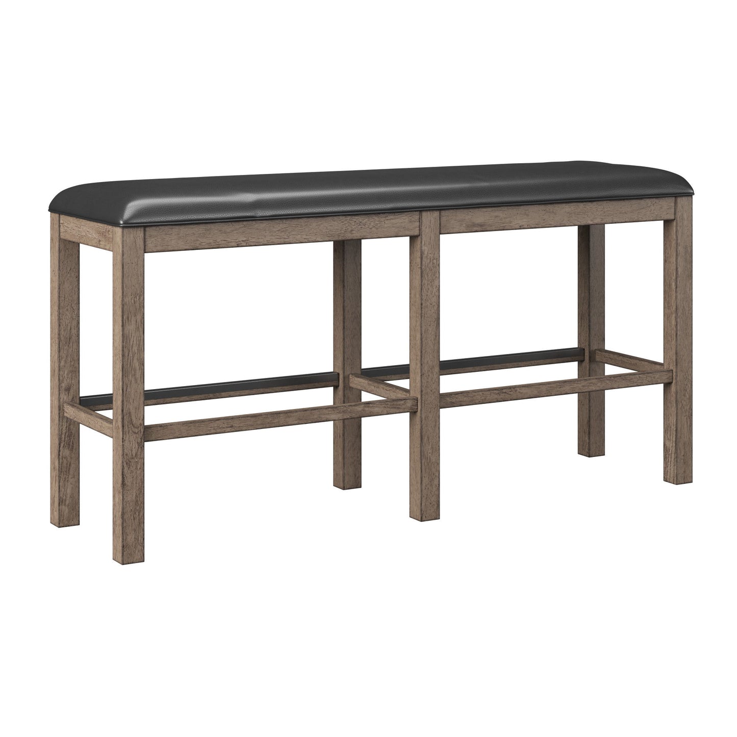 Benton - 60" Bar Height Bench - Brown / Dark