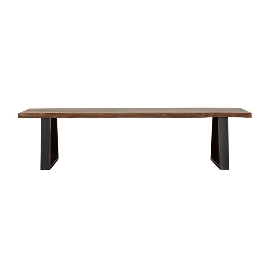 Ditman - Live Edge Wood Dining Bench - Gray Sheesham