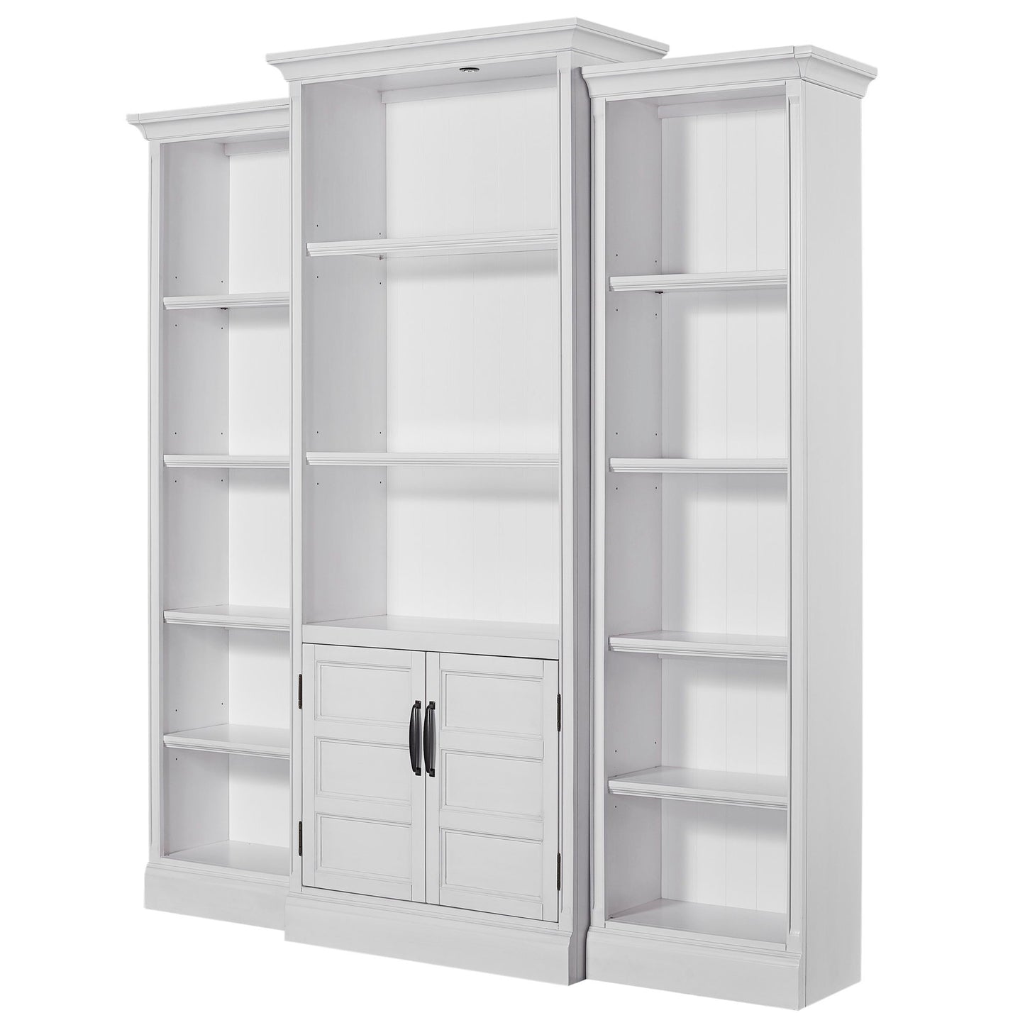 Shoreham - 3 Piece Modular Library Wall - Effortless White