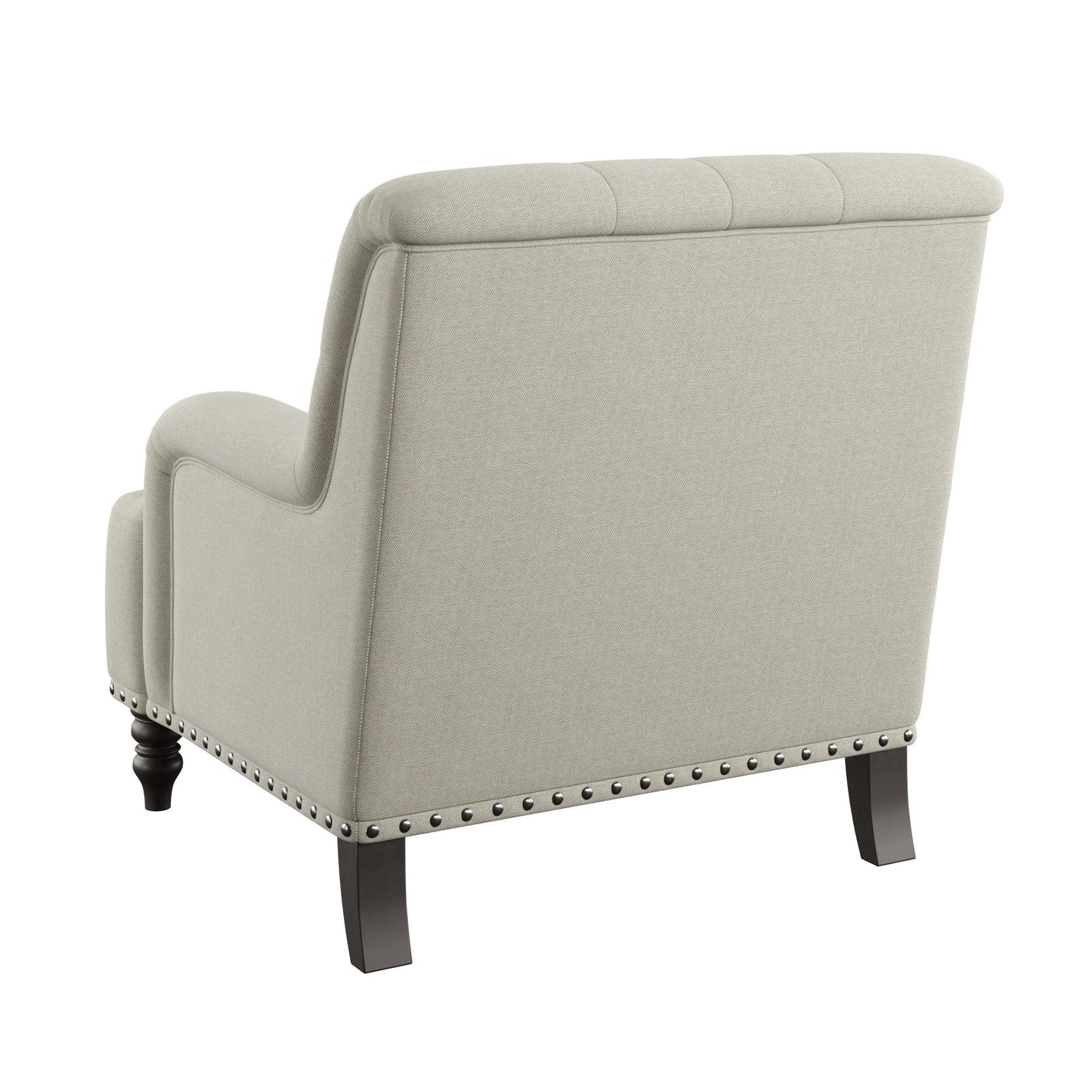 Layla - Accent Chair - Beige Herringbone