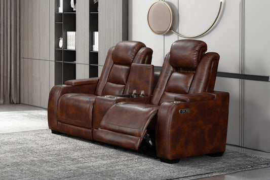 Chester - Reclining Console Loveseat With Power Headrest & Footrest