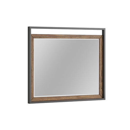 Hendrick - Mirror With Metal Frame - Sepia Brown