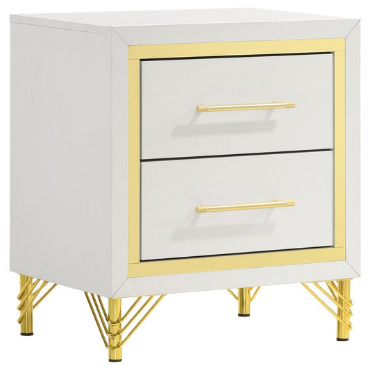 Lucia - 2-Drawer Nightstand - White