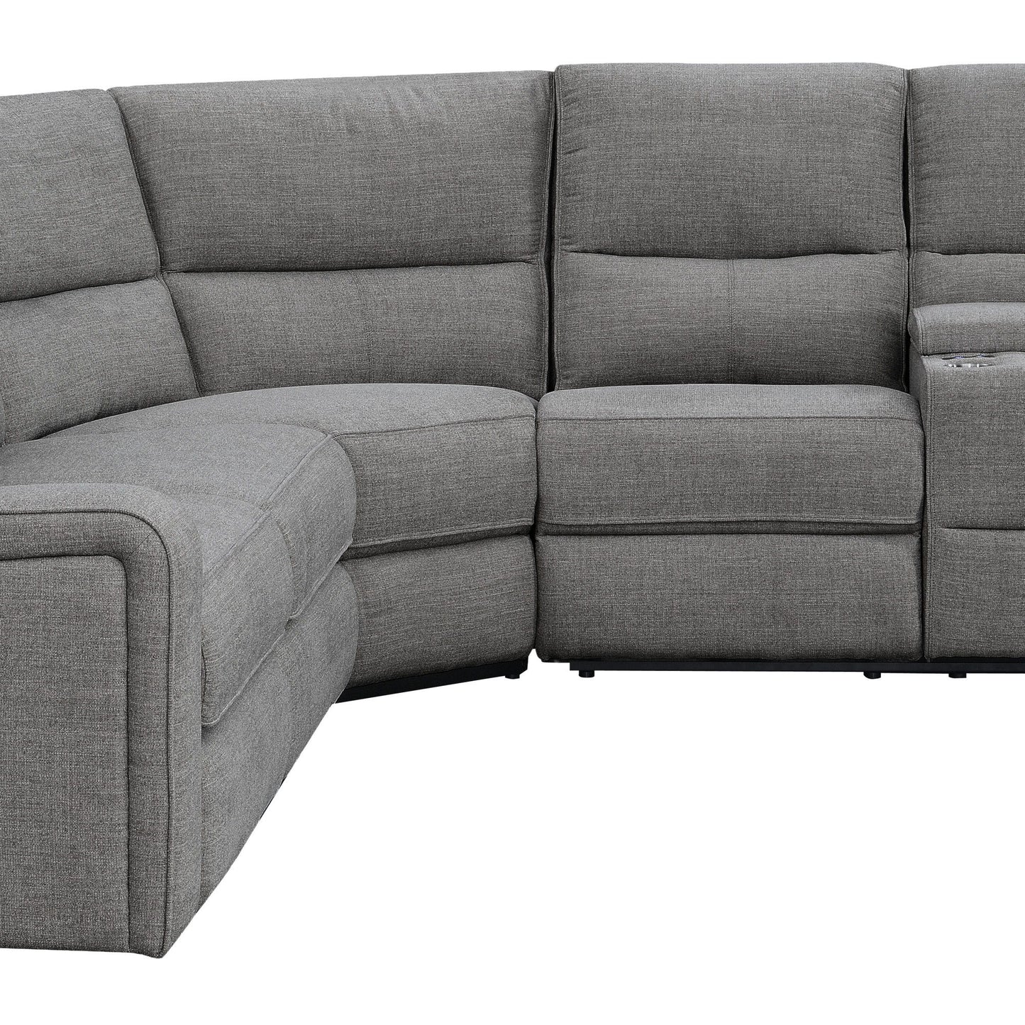 Medford - Power Reclining Sectional - Charcoal Ash