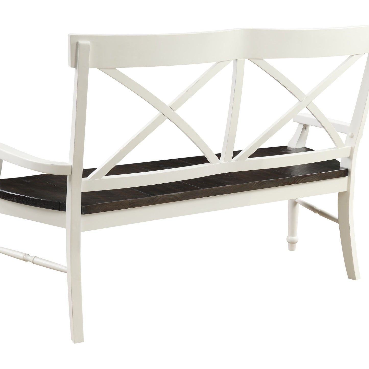 Mountain Retreat - Dining Bench - Dark Mocha & Antique White