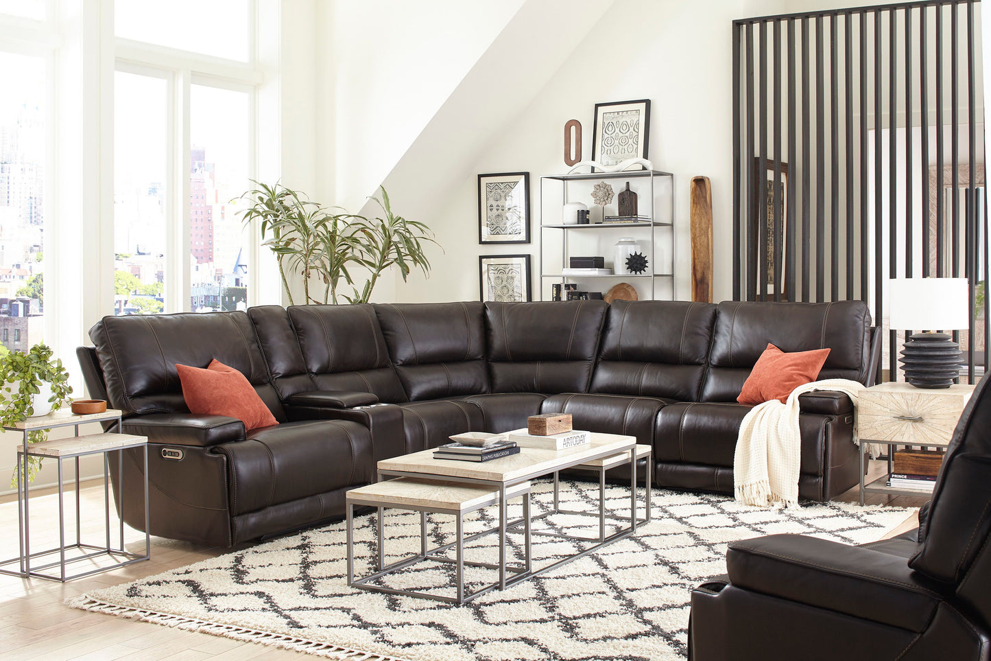 Whitman - 6 Piece Power Reclining Sectional