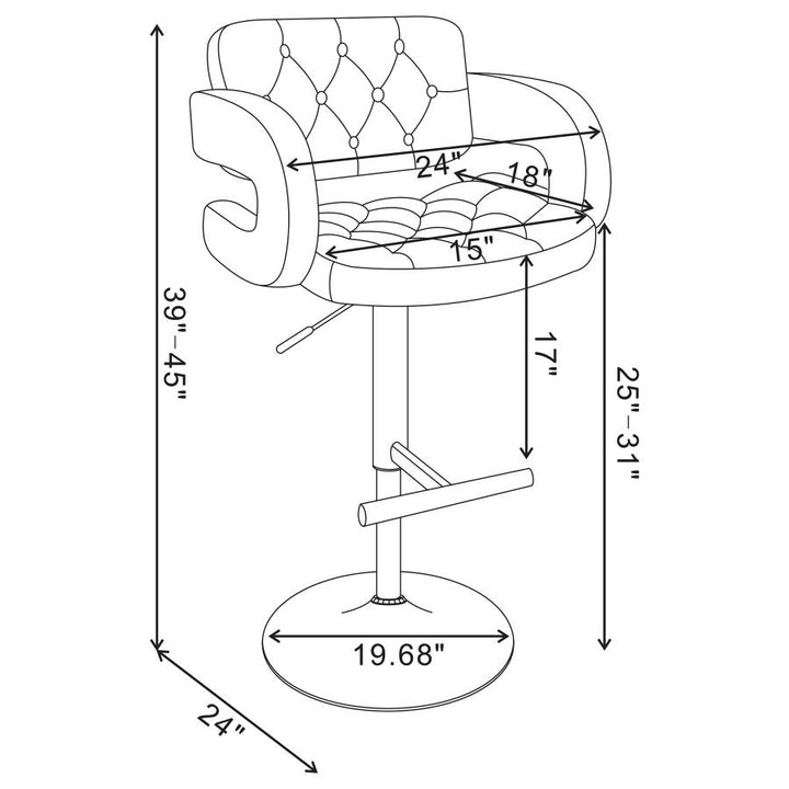 ADJUSTABLE BAR STOOL