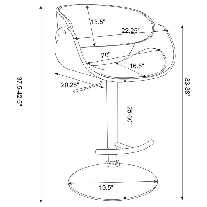 ADJUSTABLE BAR STOOL