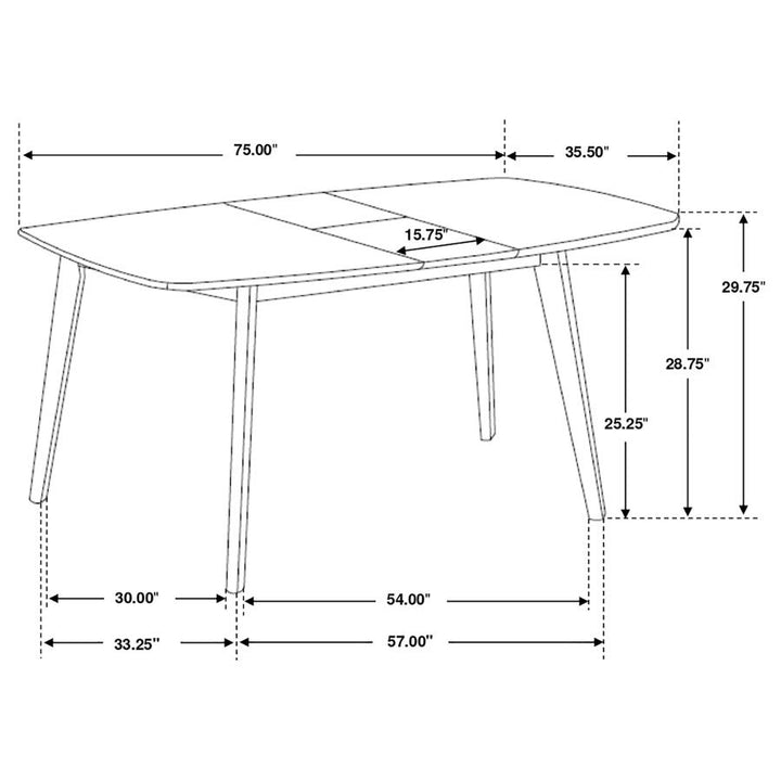 BUTTERFLY LEAF DINING TABLE