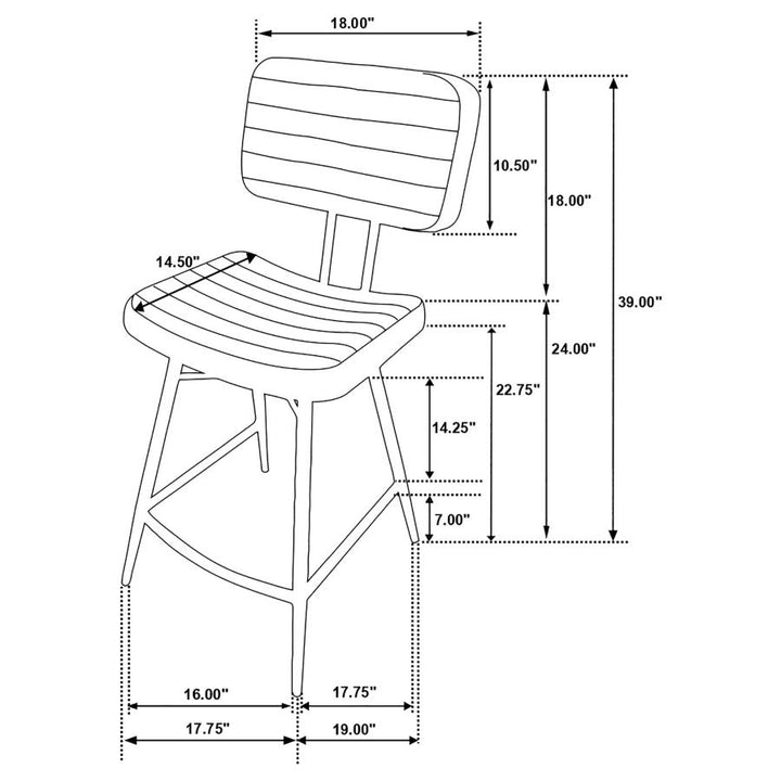 5 PC COUNTER HEIGHT DINING SET