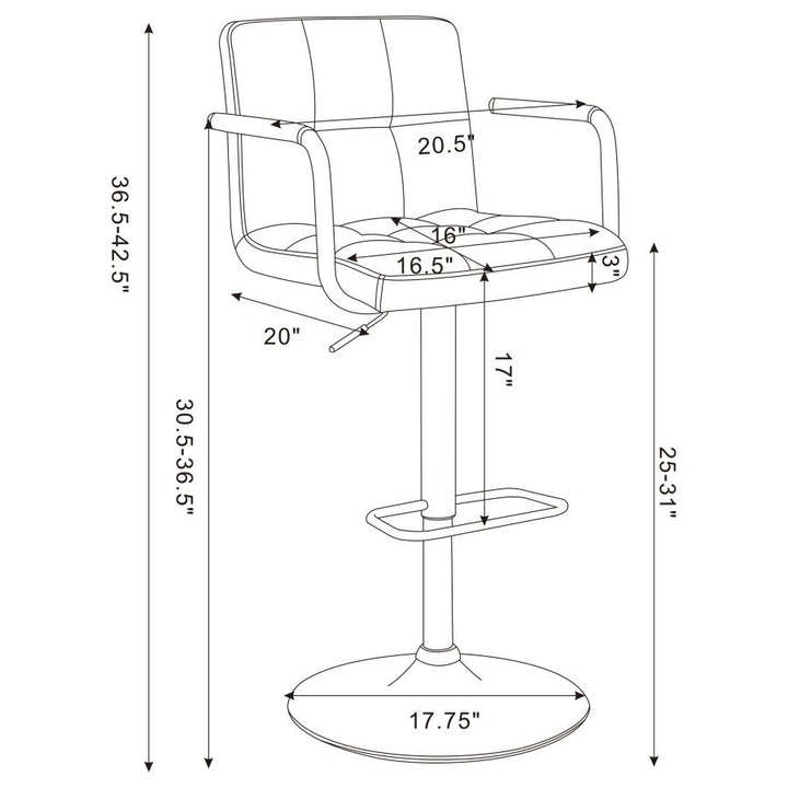 ADJUSTABLE BAR STOOL