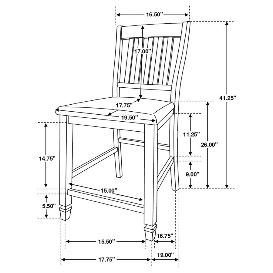 5 PC COUNTER HEIGHT DINING SET