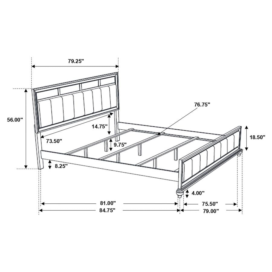 EASTERN KING BED 5 PC SET