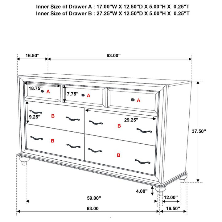 EASTERN KING BED 5 PC SET