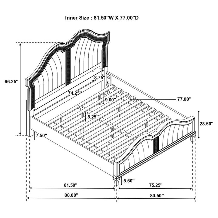 EASTERN KING BED 4 PC SET