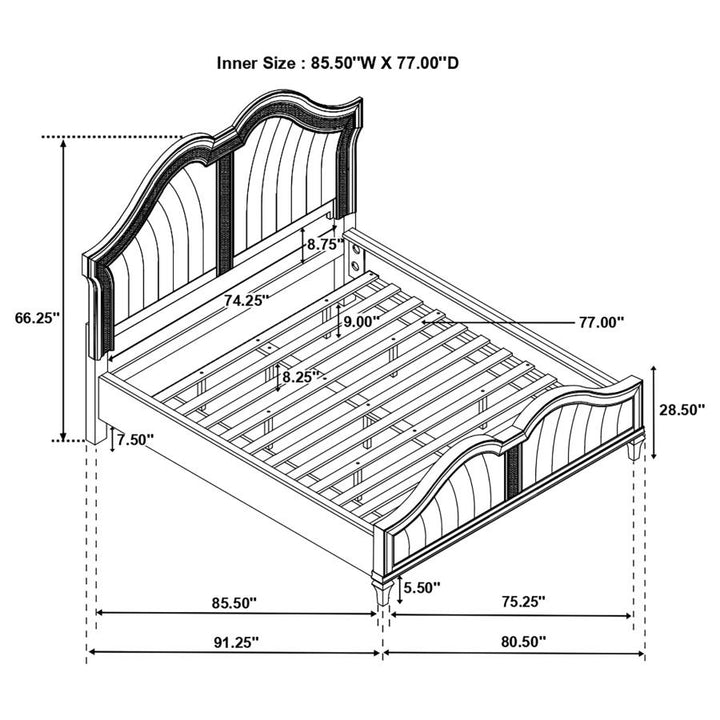 CALIFORNIA KING BED 4 PC SET