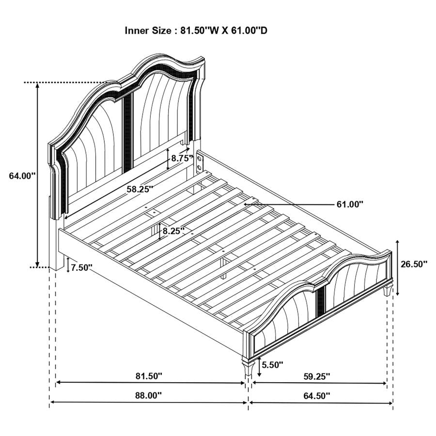 QUEEN BED 4 PC SET