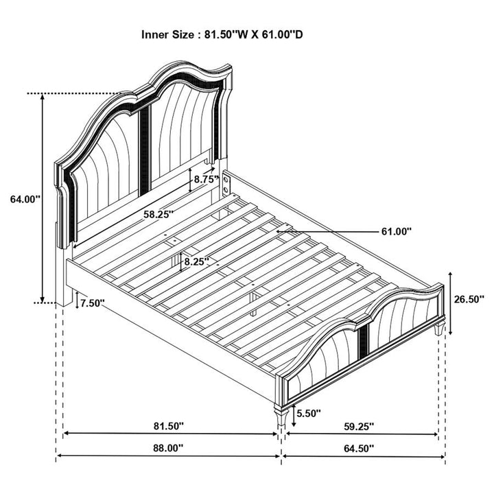 QUEEN BED 4 PC SET