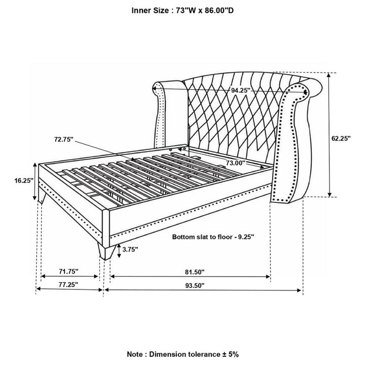 CALIFORNIA KING BED