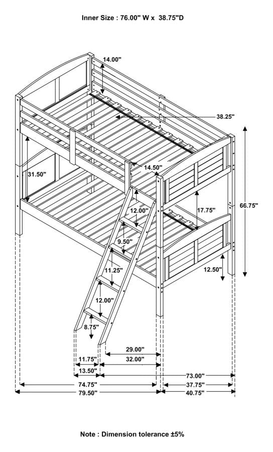 TWIN / TWIN BUNK BED