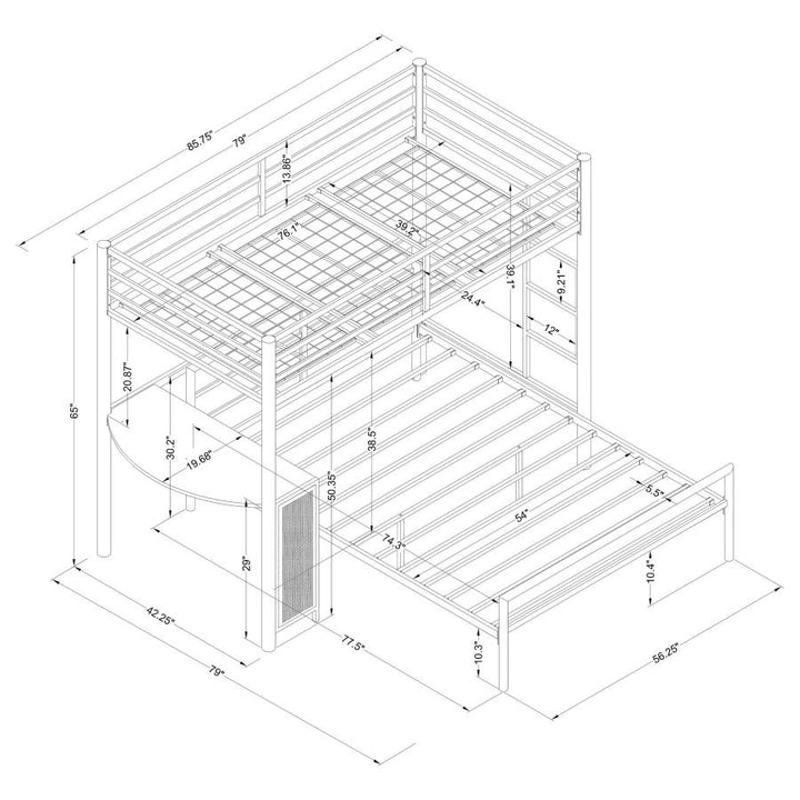 2 PC SET (LOFT BED + FULL BED)