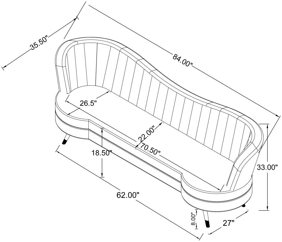 2 PC SOFA SET