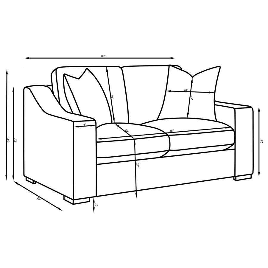 2 PC SOFA SET