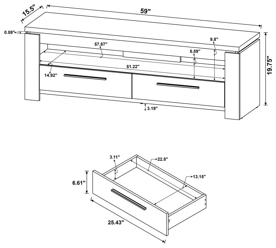 59" TV STAND
