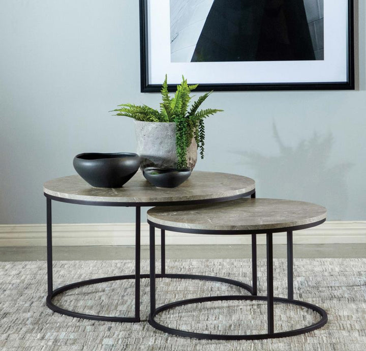 2 PC NESTING COFFEE TABLE