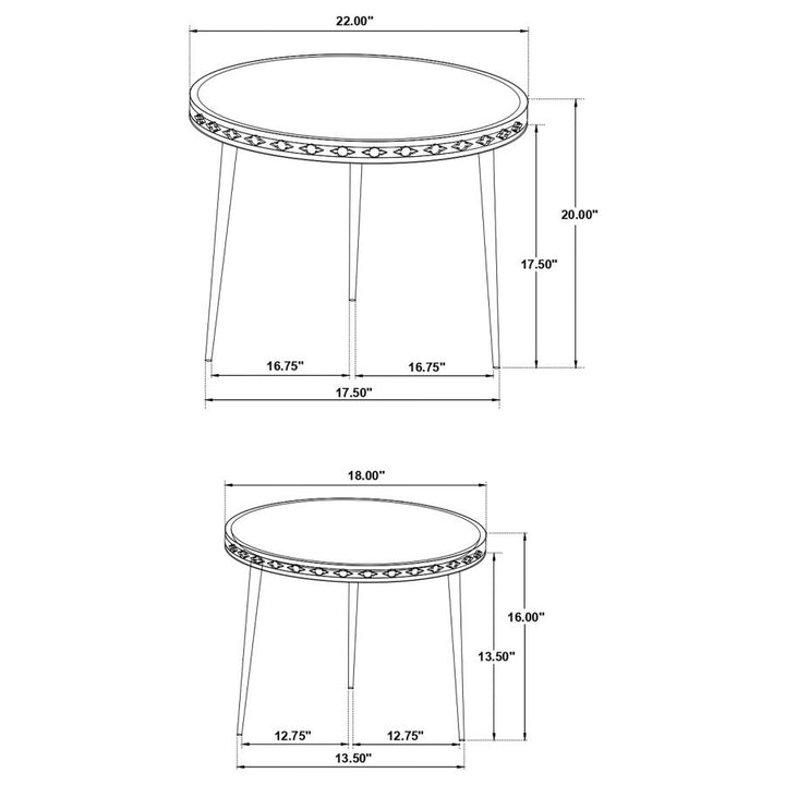 2 PC NESTING TABLE